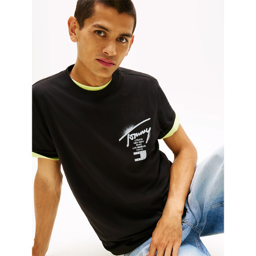 Tommy Hilfiger Ανδρική κοντομάνικη μπλούζα Signature Back Logo Jersey T-Shirt